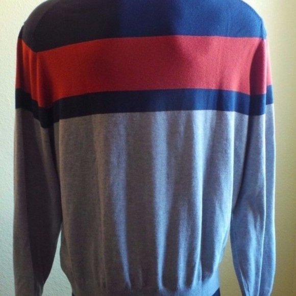 NWT IZOD Fieldhouse Striped Crewneck Sweater XXL 2XL - Picture 7 of 8
